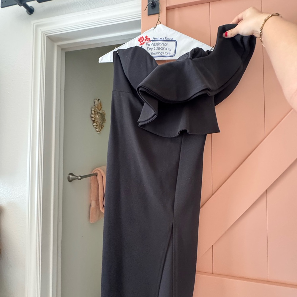 BEBÉ STRAPLESS BLACK DRESS - Picture 5 of 6